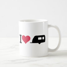 I love camping - caravan coffee mug