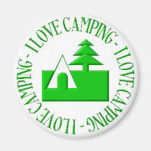 I love camping magnets