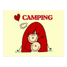 I Love Camping Tshirts and Gifts Post Card