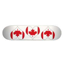 I Love Canada Skateboard Deck