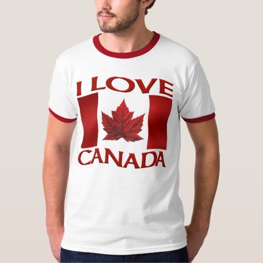 I Love Canada T Shirt Ts Souvenir Canada Shirt Zazzle