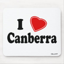 I Love Canberra Mousemat