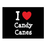 I love Candy Canes heart T-Shirt Post Card