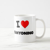 I Love Canyoning Coffee Mug