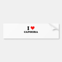 I Love Capoeira Bumper Stickers