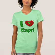 I Love Capri Italy Tee Shirt