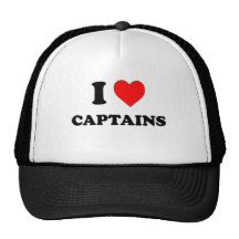 I Love Captains Trucker Hat