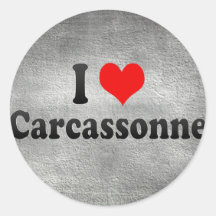 I Love Carcassonne, France Stickers