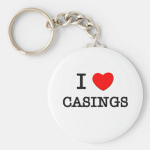 I Love Casings Key Chains