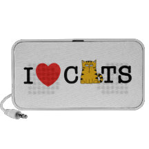 I Love Cats Travel Speaker