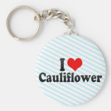 I Love Cauliflower Keychain