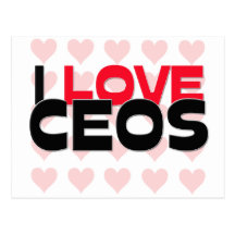 I LOVE CEOS POSTCARD