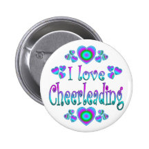 I Love Cheerleading Pins