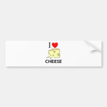 I Love Cheese Bumper Stickers