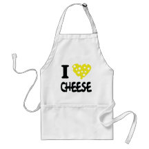 I love cheese icon apron