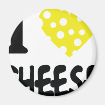 I love cheese icon magnets