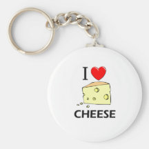 I Love Cheese Key Chain