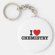 I Love Chemistry Keychains