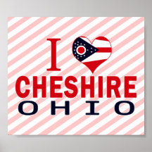 I love Cheshire, Ohio Print