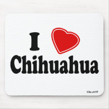 I Love Chihuahua Mouse Mat
