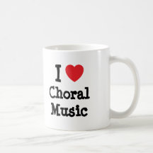 I love Choral Music heart custom personalised Mug