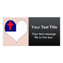 I Love Christian Custom Photo Card