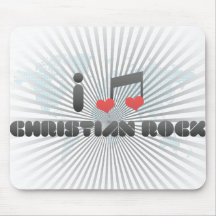 I Love Christian Rock Mousepad