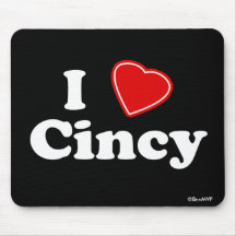 I Love Cincy Mouse Pads