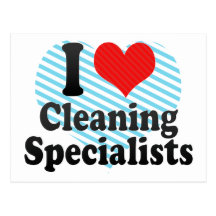 I Love Cleaning Specialists Post Card