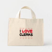 I LOVE CLERKS TOTE BAG