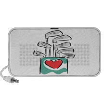 I Love Clubs Laptop Speaker