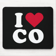 I LOVE CO MOUSE MAT