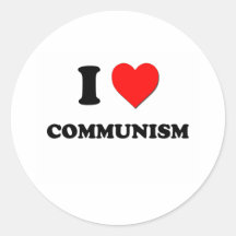 I love Communism Round Stickers