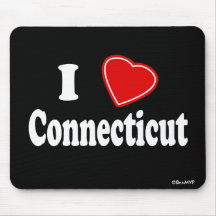 I Love Connecticut Mousepad