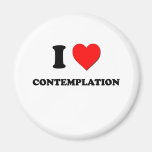I love Contemplation Fridge Magnets
