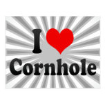 I love Cornhole Postcard