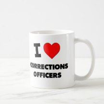 I Love Corrections Officers Coffee Mugs