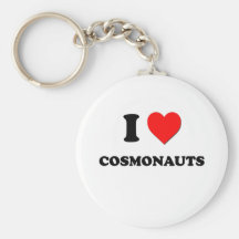 I Love Cosmonauts Keychain