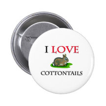 I Love Cottontails Pin
