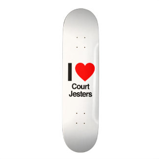 i love court jesters skateboard decks
