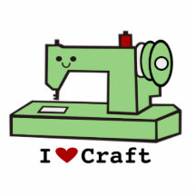 I Love Craft- Kawaii Sewing Machine Acrylic Cut Outs