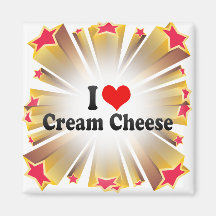 I Love Cream Cheese Magnet