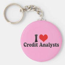 I Love Credit Analysts Key Chains
