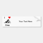 I Love Crew (2) Bumper Stickers