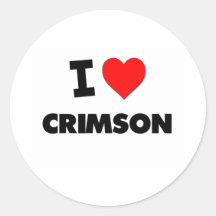 I love Crimson Sticker