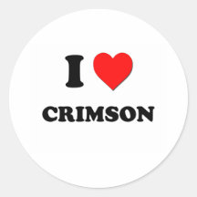 I love Crimson Stickers