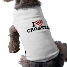 I Love Croatia Dog T-shirt