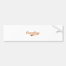 I Love Crowley Texas Bumper Sticker