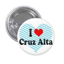I Love Cruz Alta, Brazil Buttons