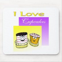 I Love Cupcakes Mousepad